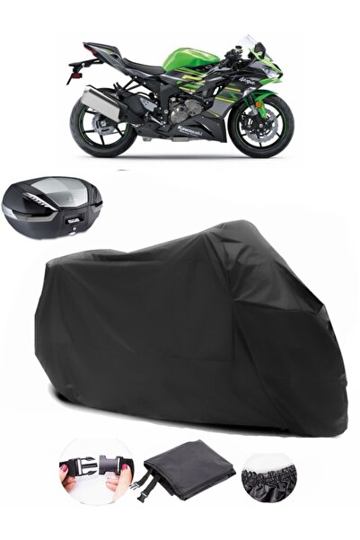 AutoEN حقيبة خلفية متوافقة مع Kawasaki Ninja ZX-6R من القماش المشمع الأسود لل...