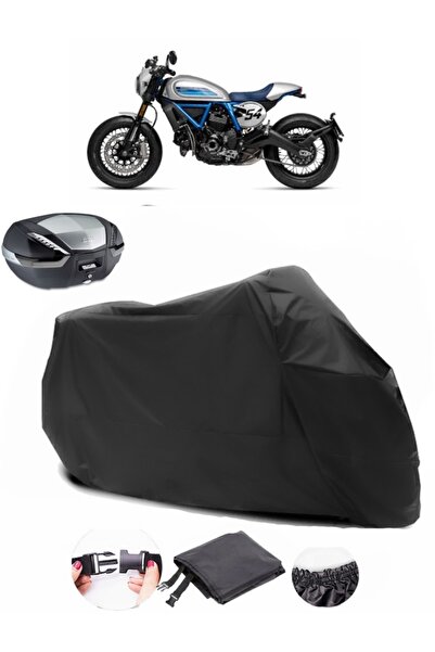 AutoEN حقيبة ظهر Ducati Scrambler Café Racer متوافقة مع قماش مشمع أسود للدراج...