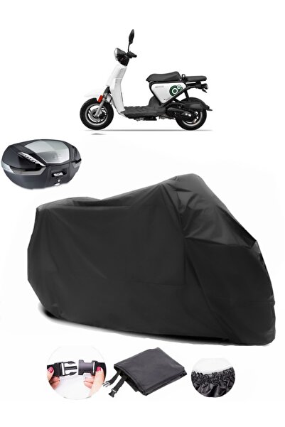AutoEN Yuki QM50QT-6E Snoopy Backpack Compatible Black Motorcycle Tarpaulin W...