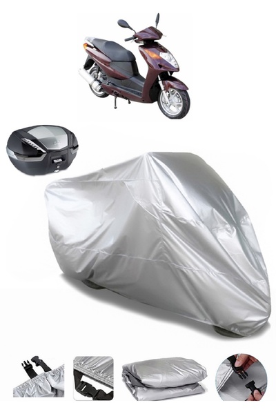 Breen For Asian AS 150 T 7B Rear Bag Compatible Motorcycle Tarpaulin Waterpro...