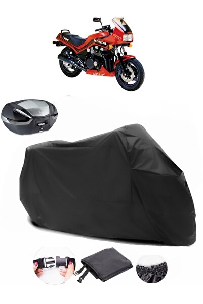 AutoEN Honda CBX 750 Rear Bag Compatible Black Motorcycle Tarpaulin Waterproo...