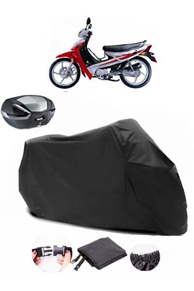 AutoEN Kymco Activ 100 Backpack Compatible Black Motorcycle Tarpaulin Waterpr...