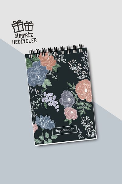 Eldesen Tasarım Do List A6 Notebook with Flexible Cardboard Cover, Mini Notebook