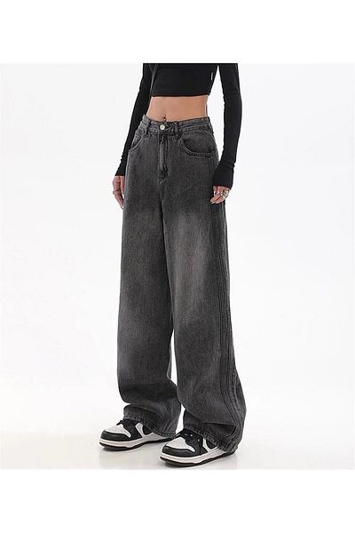 Gofeel Harajuku Baggy Tech Λεπτομέρεια Φαρδύ τζιν