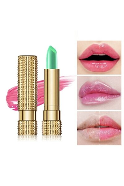 Rose Dudakta Renk Değiştiren Sihirli Ruj 24 Saat Kalıcı Pembe Ruj