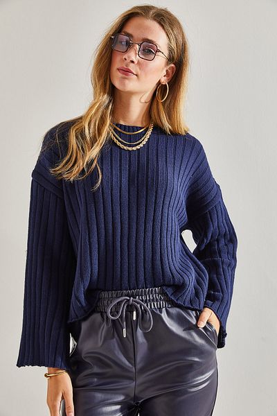 Bianco Lucci Gemusterter Strickpullover für Damen