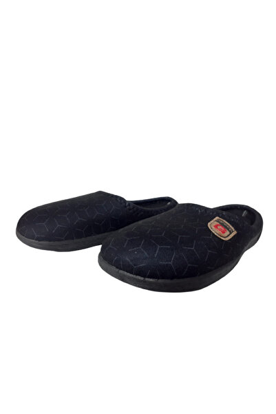 GEZER Men's Black Striped Ultra Light Daily Indoor Slippers