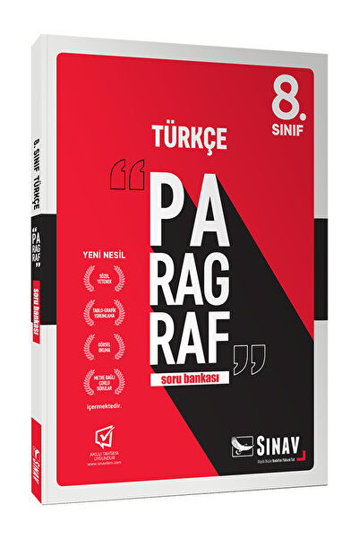 Sınav Yayınları 8. Sınıf LGS Paragraf Soru Bankası