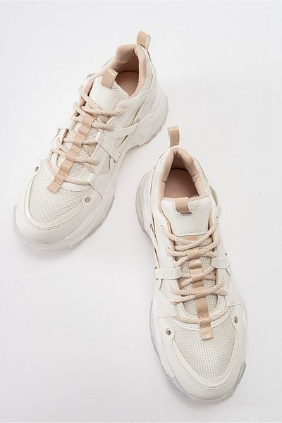 LuviShoes Pantofi sport de damă albi LEONA