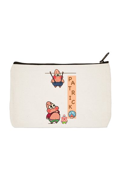 designedfy Patrick 2 Printed υφασμάτινη τσάντα μακιγιάζ, θήκη για στυλό, τσάντα χειρός
