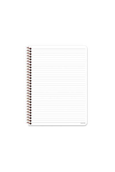 SEYFİKİRTASİYE STRIPED A4 SIZE 80 SHEETS CARTON COVER WIRE NOTEBOOK WHITE COLOR 60 GR PAPER