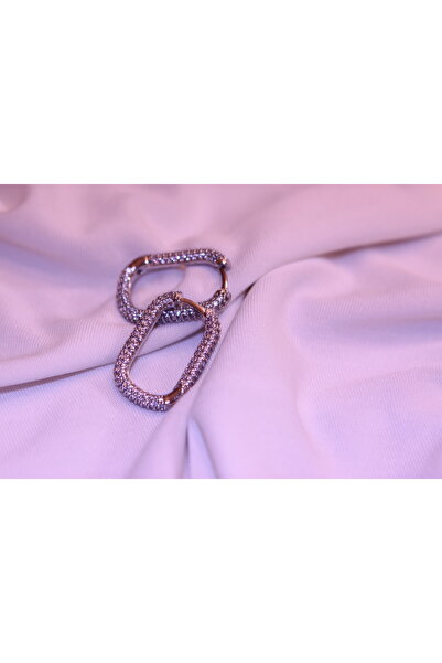 Çelik taşlı küpe çelik