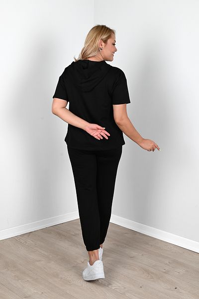 Koza Butik Set de trening pentru damă, cu glugă, mărime mare 3759-23