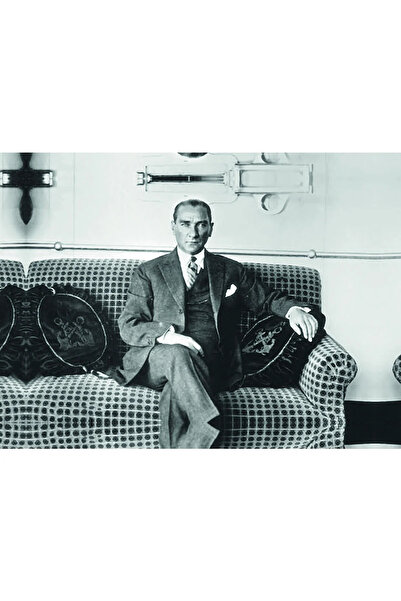 Genel Markalar KOPYA - Atatürk Kanvas Tablo Ata-014 Kareli_koltuk