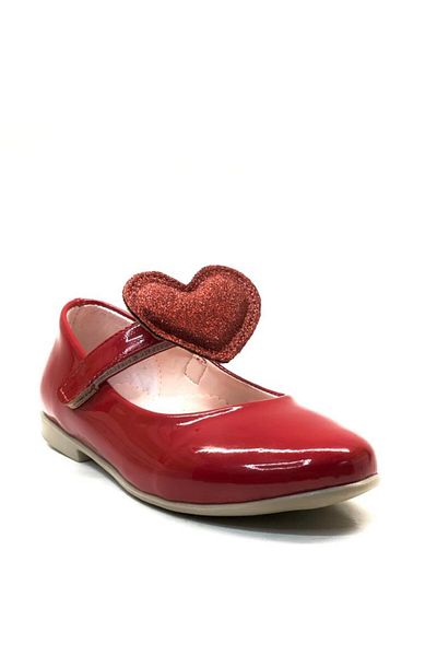 Tuğba Ortopedi 8683 Orthopedic Girls Preschool Red Patent Leather Ballerinas