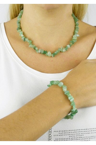 Pelek Butik Aventurine Natural Broken Stone Set DT016