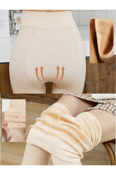 FF FİT FORM GİYİM Șosete corset de iarnă pentru femei cu lână în interiorul picioarelor, șoldurile și abdomenul inferior