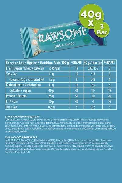 Rawsome 12 Bar Cocoa Bar Pack - Gluten Free and Vegan