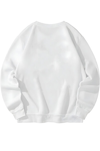 MAGORS Skateboarder Daisy Designed Unisex Λευκό φούτερ