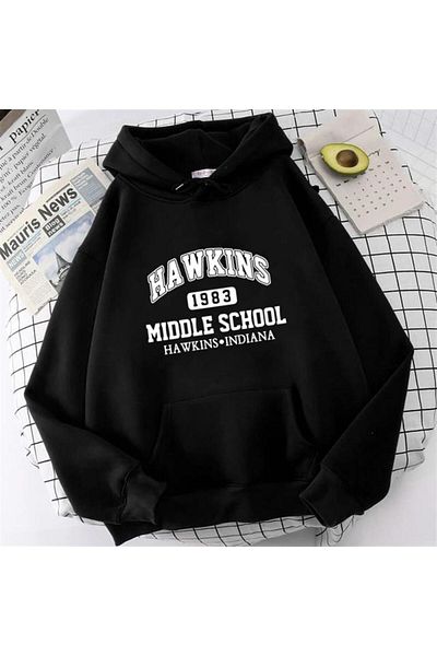 Touz Φούτερ με κουκούλα με κουκούλα με στάμπα Hawkins