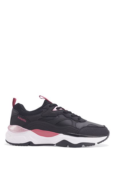 Kinetix FOXY PU W 3PR Black Women's Sneaker