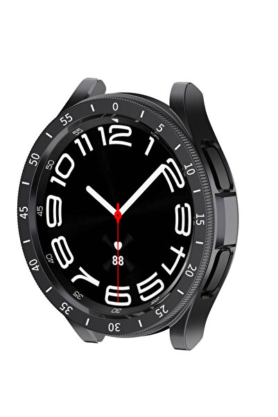 İncisoft Samsung Galaxy Watch 6 Classic 47mm Uyumlu Spor Görünüm Kasa Ve Ekra...