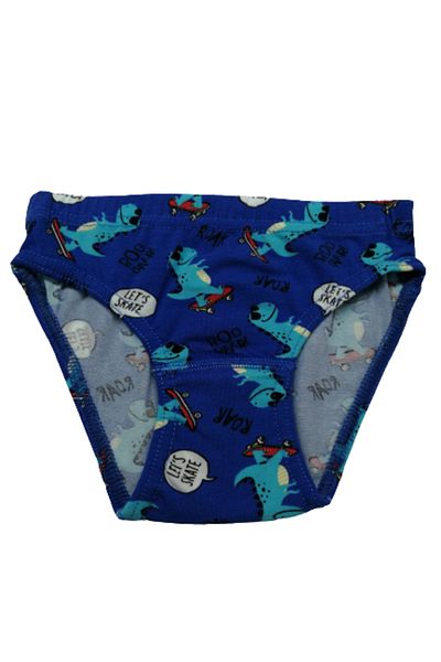 elmas kids Slip din bumbac albastru cu model de dinozaur pentru băiat