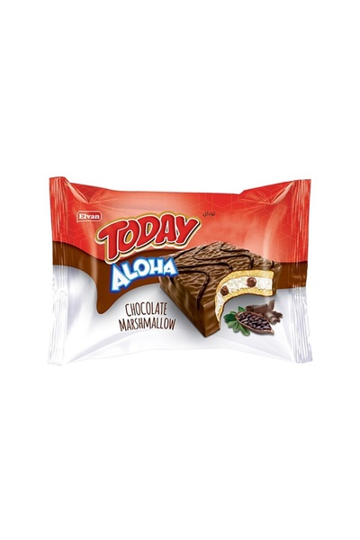 Elvan Aloha Çikolatalı Marshmallowlu 35 Gr. 24 Adet (1 Kutu)