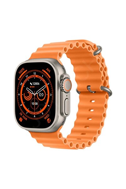 Hytech T800 Ultra 49mm 1.99inç Kablosuz Çağrı Özellikli Akıllı Saat (ÇİFT KORDON)