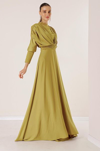Yellow Modest Fashion Evening Dresses Styles, Prices - Trendyol