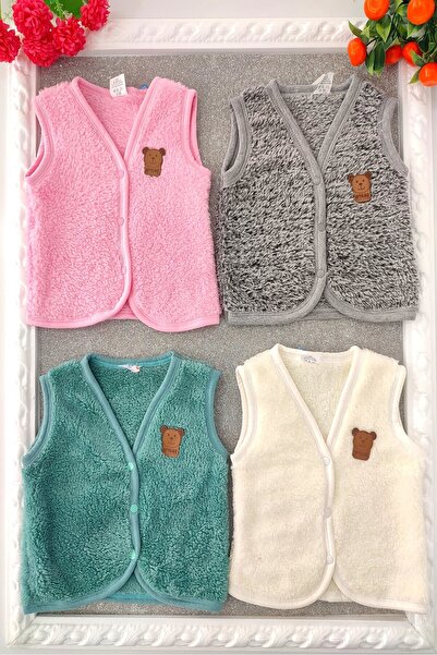 dubi baby Baby Girl Honey Star Welsoft 4-Piece Baby Plush Vest with Snap Fast...