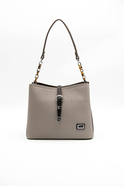 Silver Polo A.vizon - Γυναικεία τσάντα ώμου καφέ χρώματος SP974
