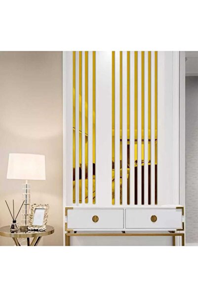Üçler Plastik DUVAR ÇITASI KENDİNDEN YAPIŞKANLI 1cm GOLD 1 RULO 10m