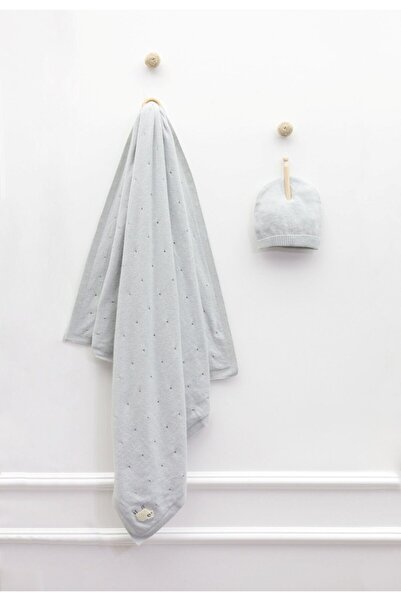 Nipperland Minik Koyunlu Battaniye Ve Bere-gri