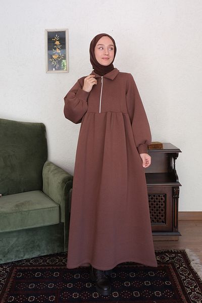 Ceylan Otantik 3 Thread Zipper Dress