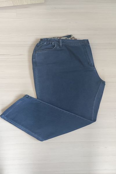 xlargebutik PLUS SIZE CLOTHING SUPER BADDAL HIGH WAIST LYCRA HALF ELASTIC WAIST JEANS