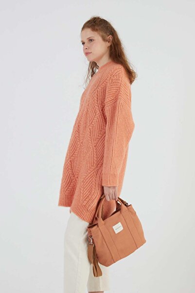 Manuka Dvouoká plátěná taška Peach