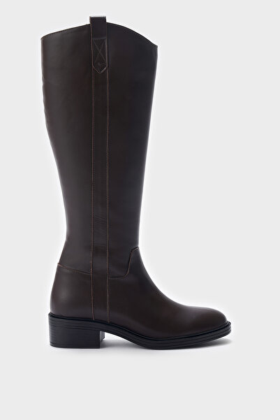 Louis Cardy Tenes Kahverengi Hakiki Deri Kadın Çizme
