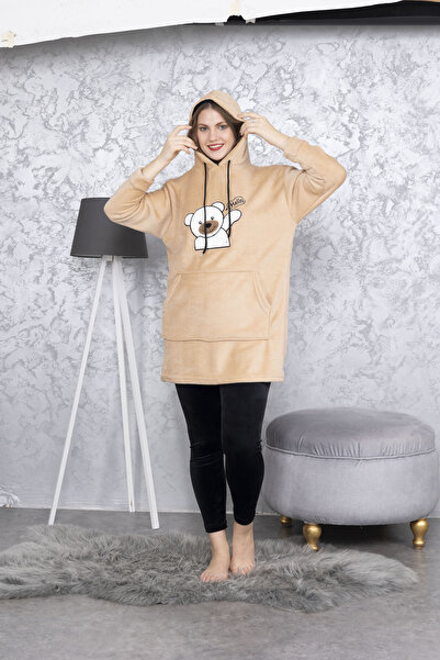 mervemoda Women's Salmon top soft bottom velvet Black tightshigh quality doub...