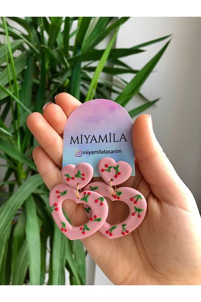 TREND Miyamila Collection Cherry Pattern Valentine's Day Earrings