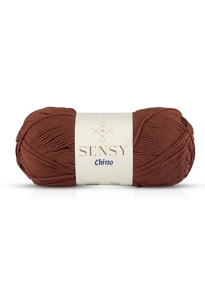 SENSY Chino Hand Knitting Yarn Sweater Blouse Vest Cardigan Yarn Tunic Amigurumi Yarn Brown 100 Gr - 330 M