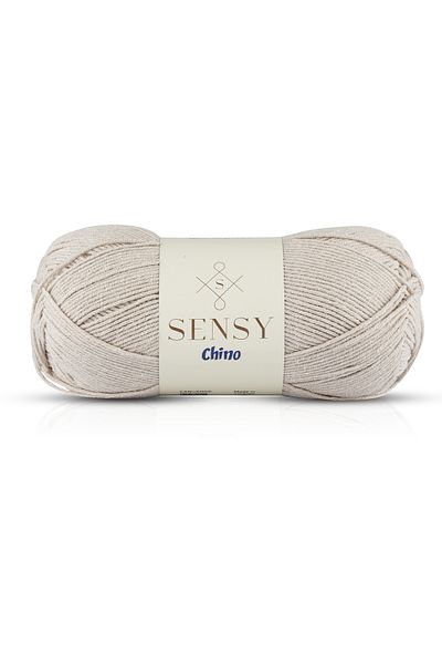SENSY Chino Hand Knitting Yarn Sweater Blouse Vest Cardigan Yarn Tunic Amigurumi Yarn Light Gray 100 gr - 330 M