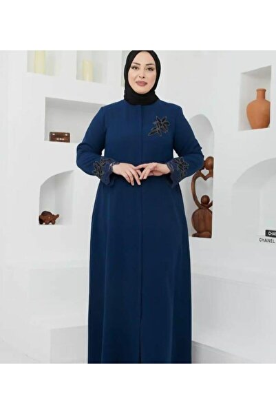 GLR&GYM NECMİYE BÜYÜK BEDEN PETEK KUMAŞ ABİYE KADIN FERACE