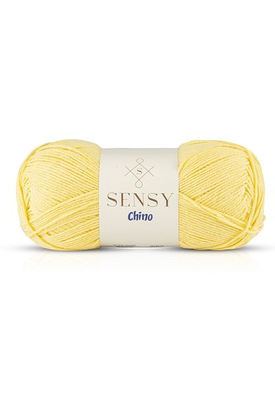 SENSY Chino Hand Knitting Yarn Amigurumi Yarn Sweater Blouse Cardigan Vest Yarn Tunic Yarn Yellow 100 Gr - 330 M