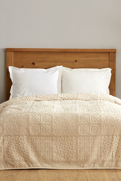 Karaca Home Blair Embos Single Blanket Beige