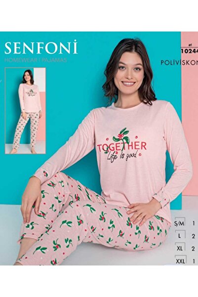 SENFONİ KADIN UZUN KOLLU PİJAMA TAKIMI