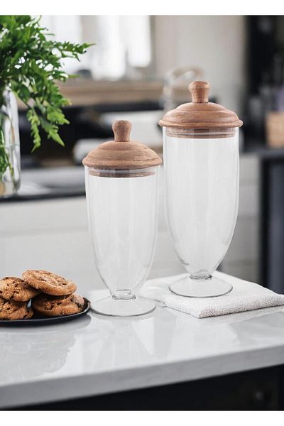 The Mia Madera Standing Cookie Jar 28x13x13 cm