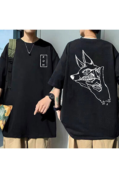 GALASHOP اليابانية أنيمي بالمنشار رجل آكي الثعلب الشيطان تي شيرت Mod29