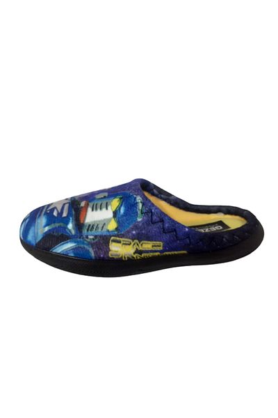 GEZER Papuci de interior pentru băiat violet-albastru Space Figure