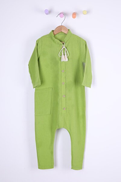 Babyhola بذلة كتان كاجوال للبنات والأولاد 1632